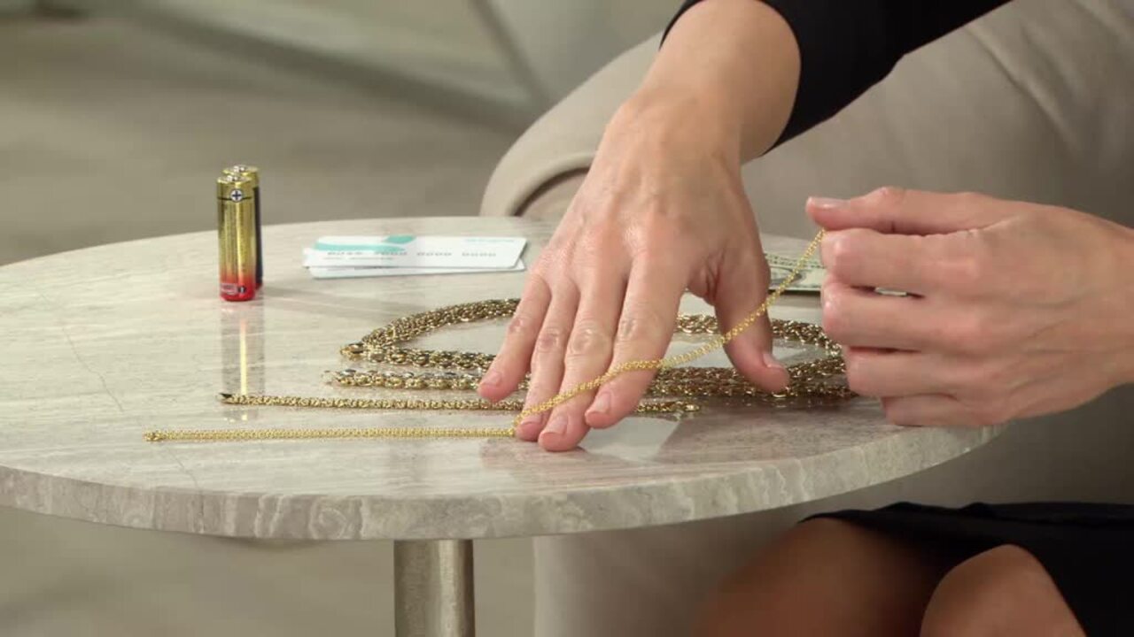 Qvc 14 deals karat gold chains