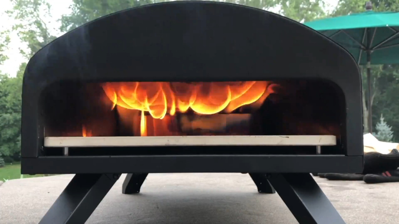 Bertello Gas, & Fired Outdoor Pizza Oven with Accessories QVC.com