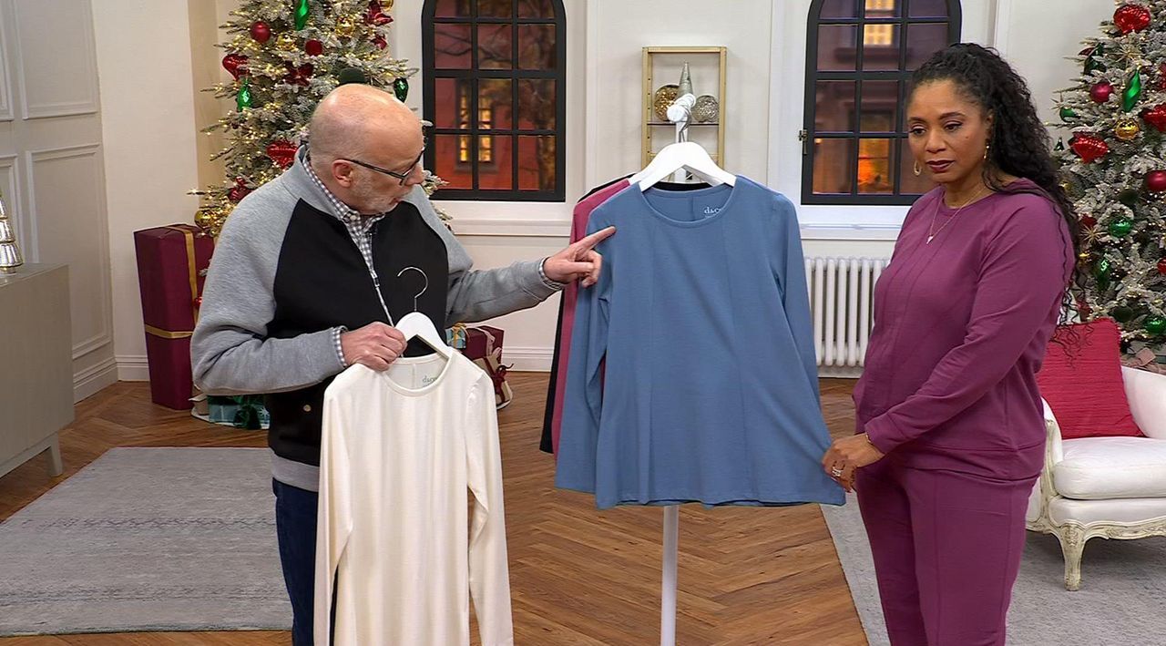 Denim & Co. Essentials Favorite Jersey Fit and Flare Top - QVC.com