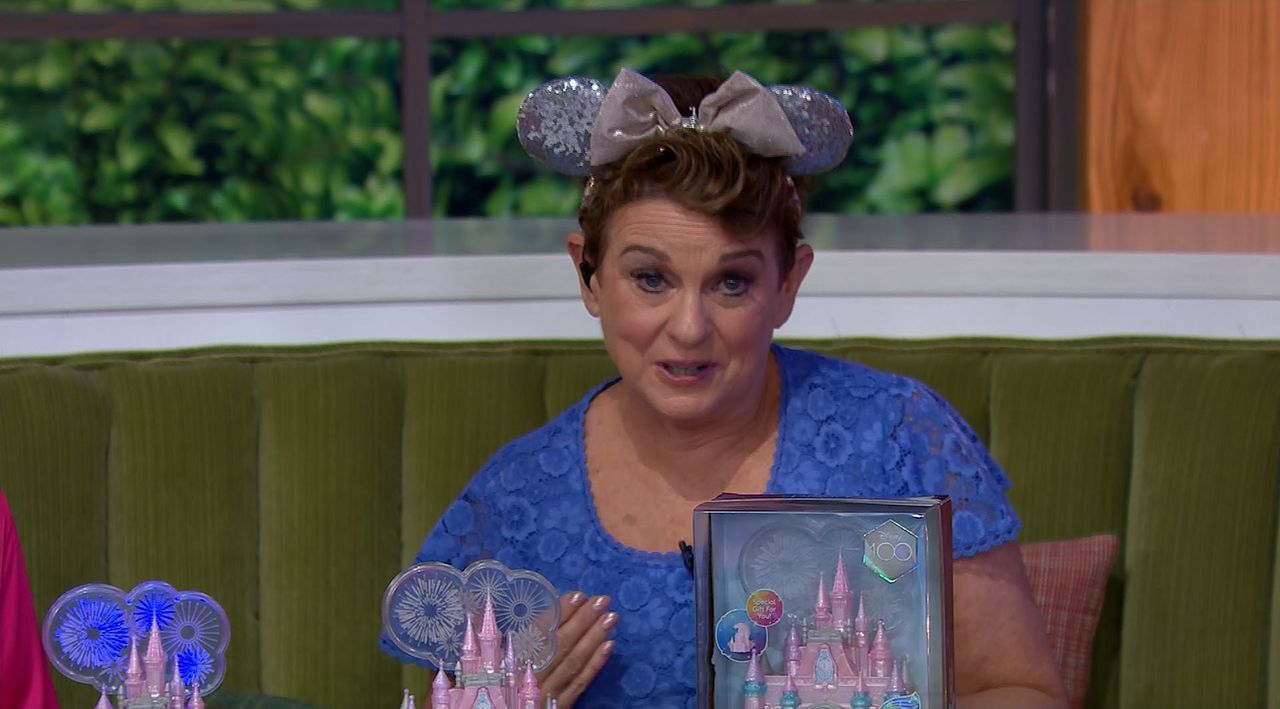 Disney 100 Princess Castle Musical Light Up Jewelry Box - QVC.com