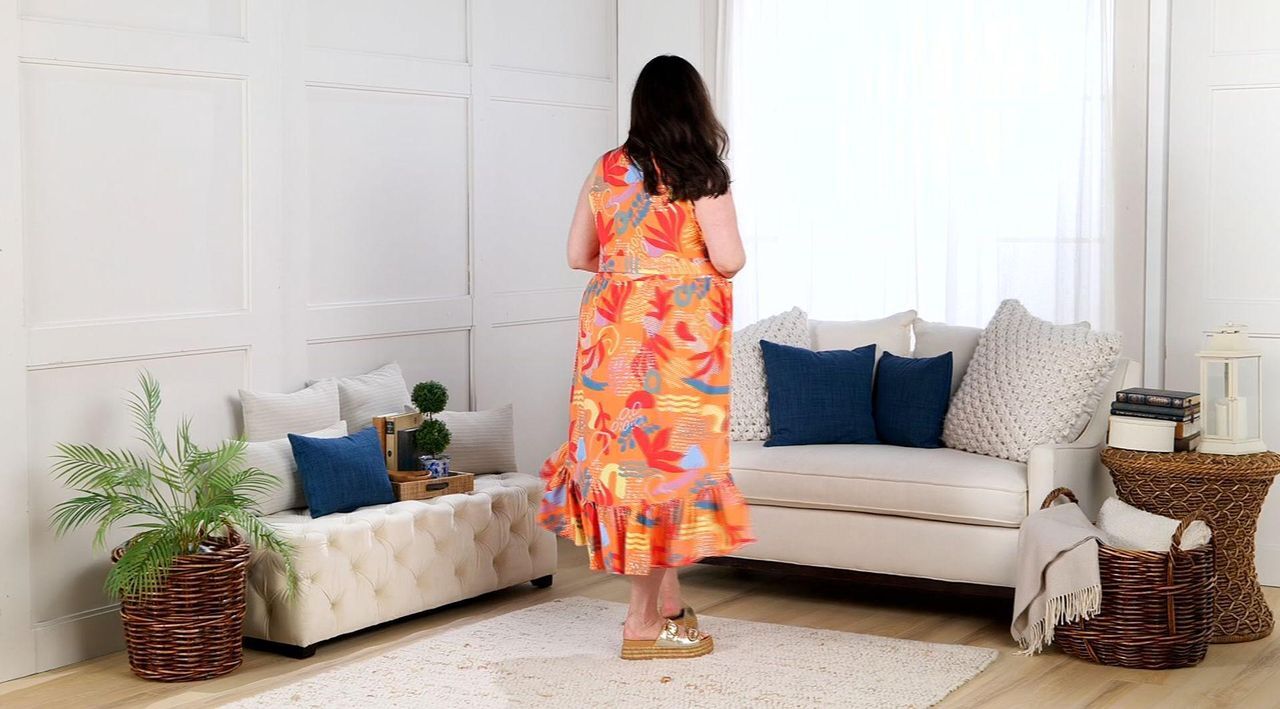 Susan Graver Soleil Regular Stretch Woven Dress - QVC.com