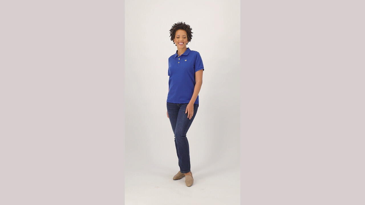Joan Rivers Cotton Pique Polo Shirt