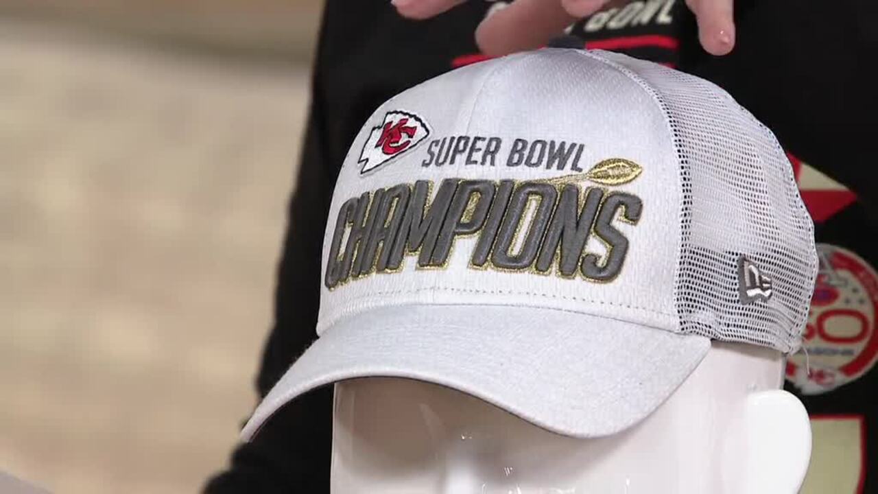 Kansas City Chiefs Super Bowl Champions Hats, Chiefs Locker Room