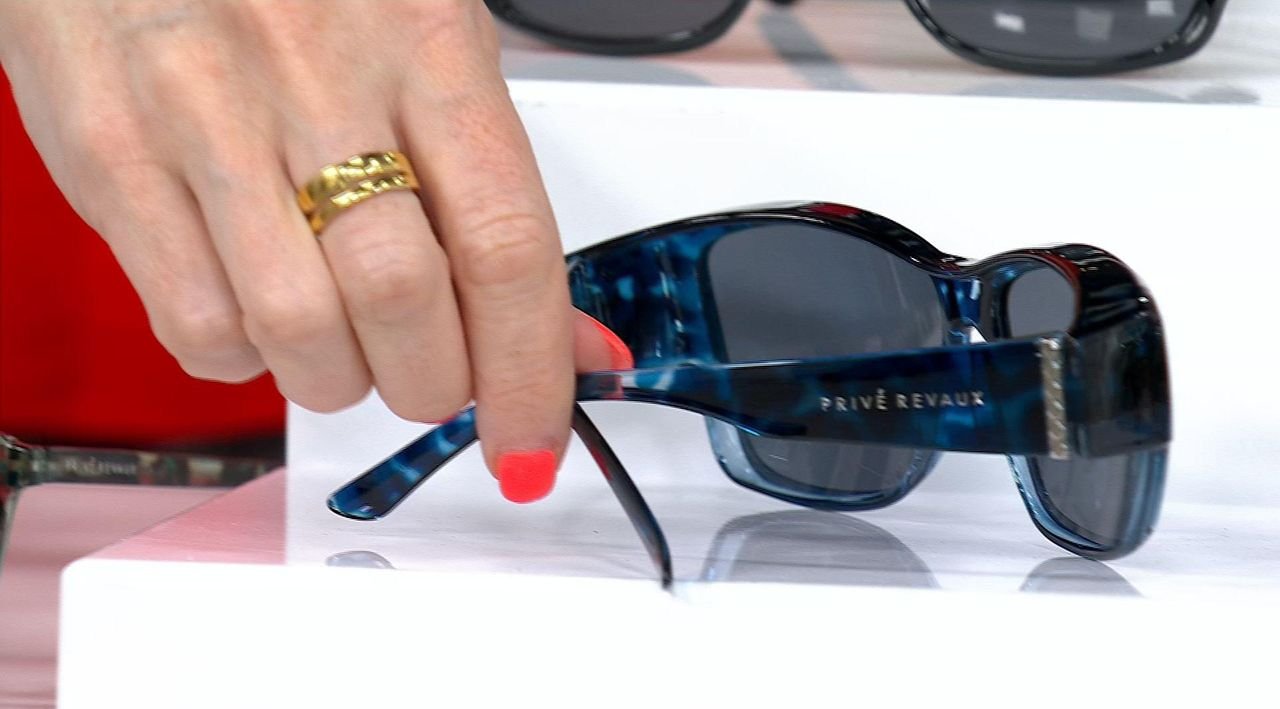 Prive Revaux Night Fit Fitover Polarized Sunglasses - QVC.com