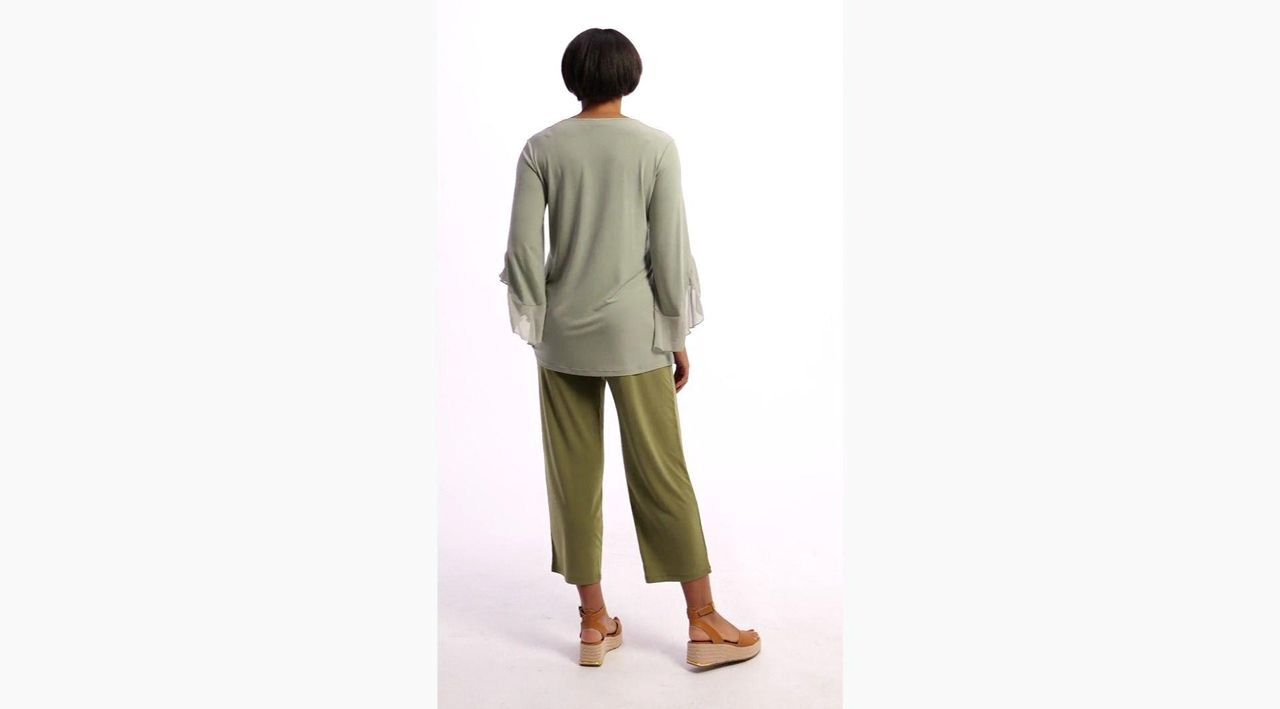 Susan Graver Essentials Liquid Knit Set of 2 Crop Pants - QVC.com