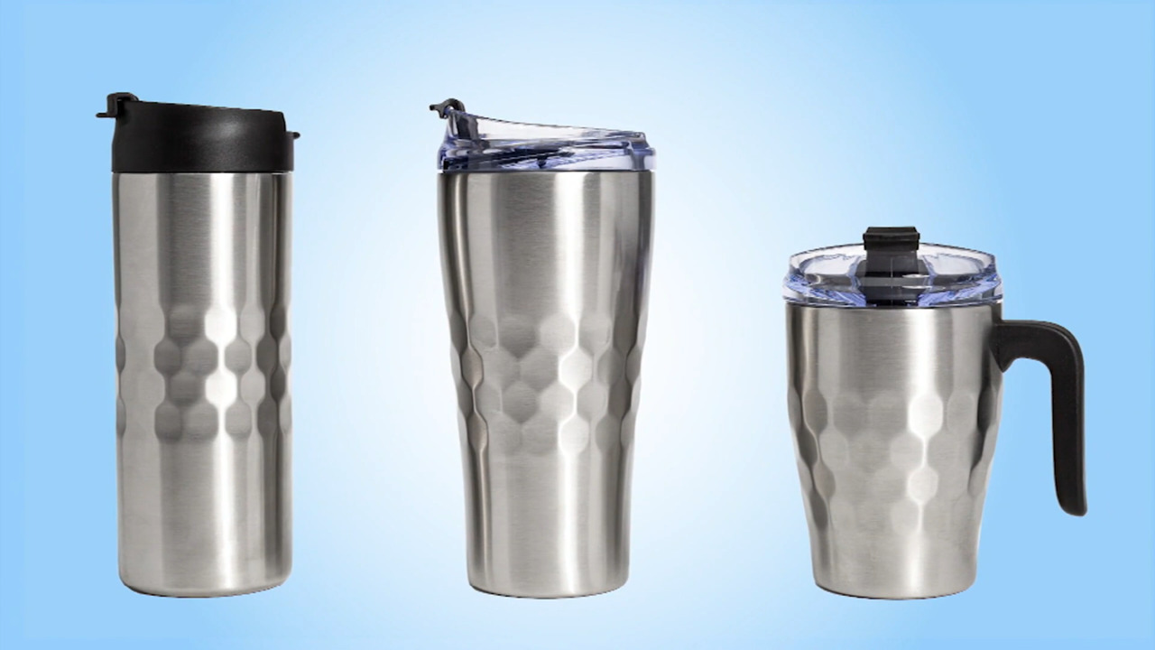 Primula Set of 4 Stainless Steel Insulated Tall Mugs 