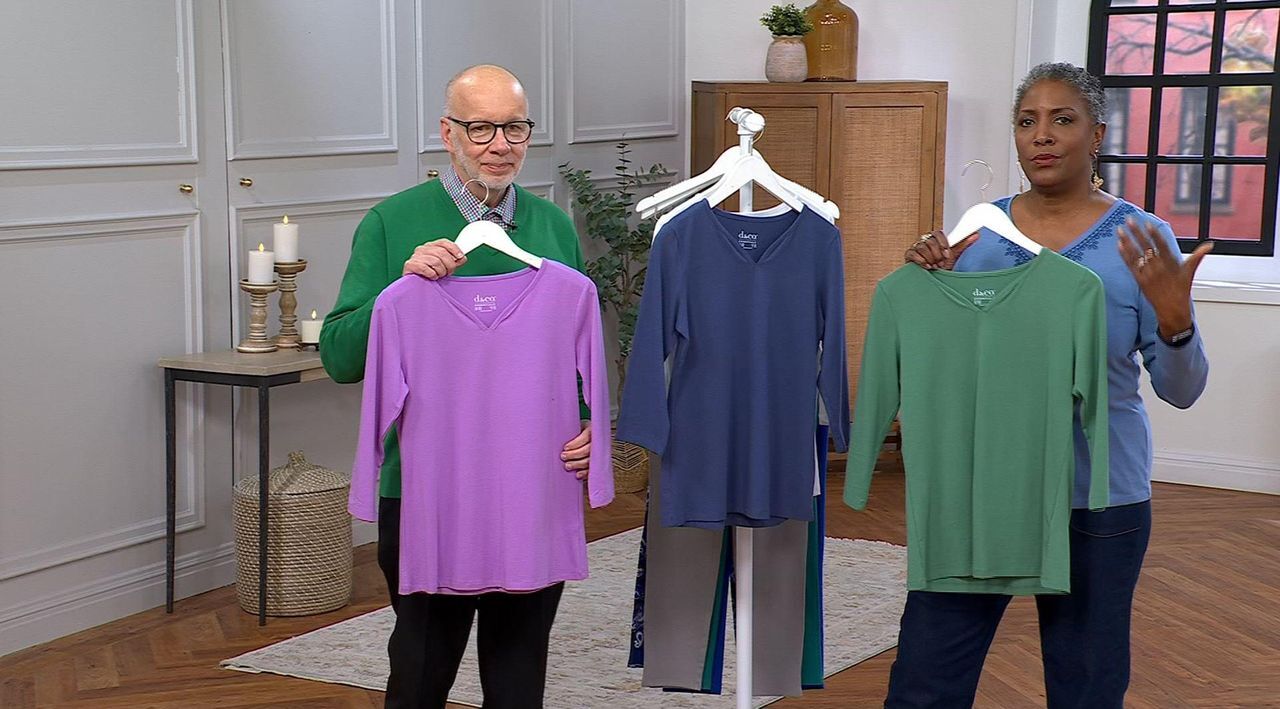 Denim & Co. Essentials So Soft Jersey Sweetheart Neck Top - QVC.com