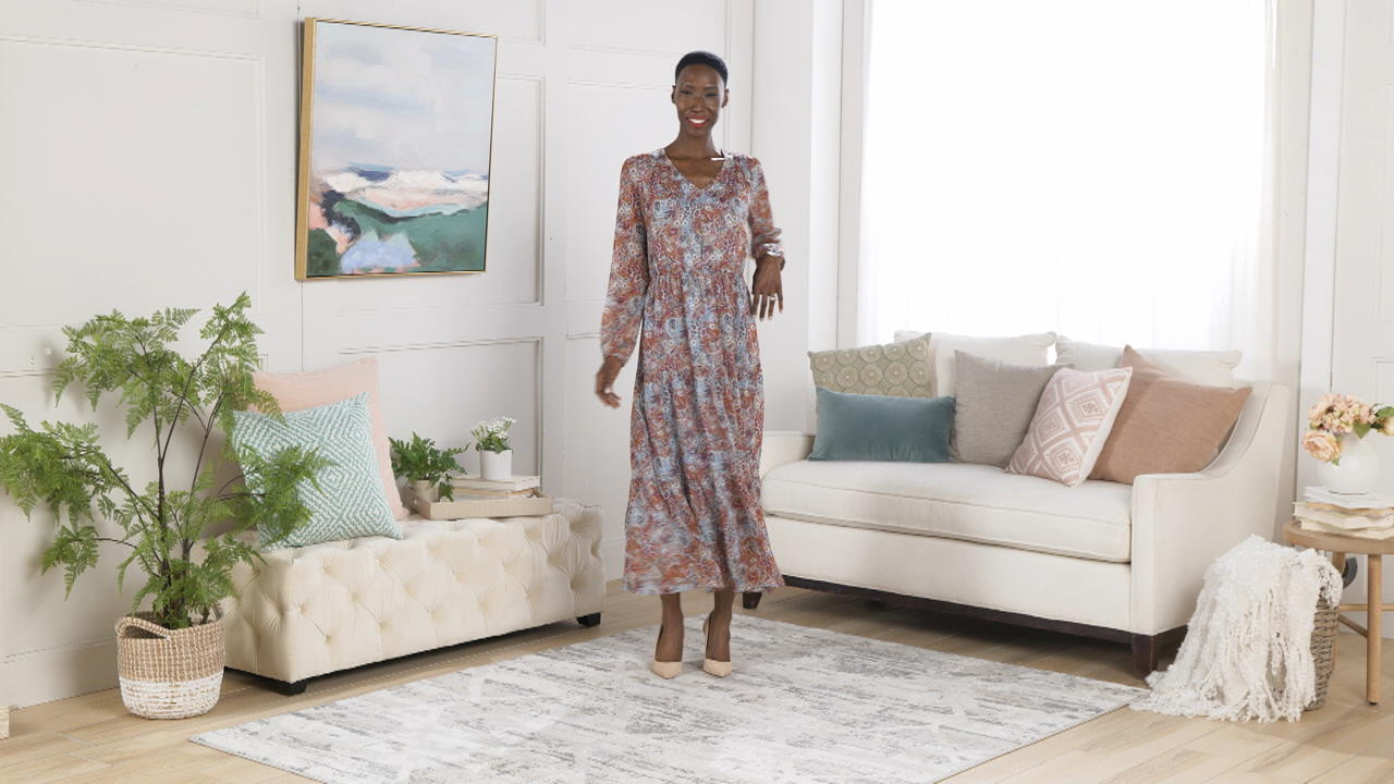 Belle Boho by Kim Gravel Petite Born to Wander Maxi Dress - QVC.com