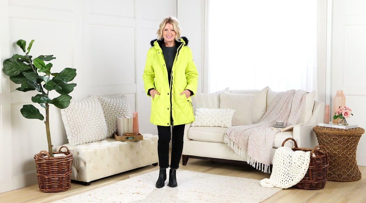 Arctic Expedition Diamond Quilted Parka with Removable Hood - QVC.com