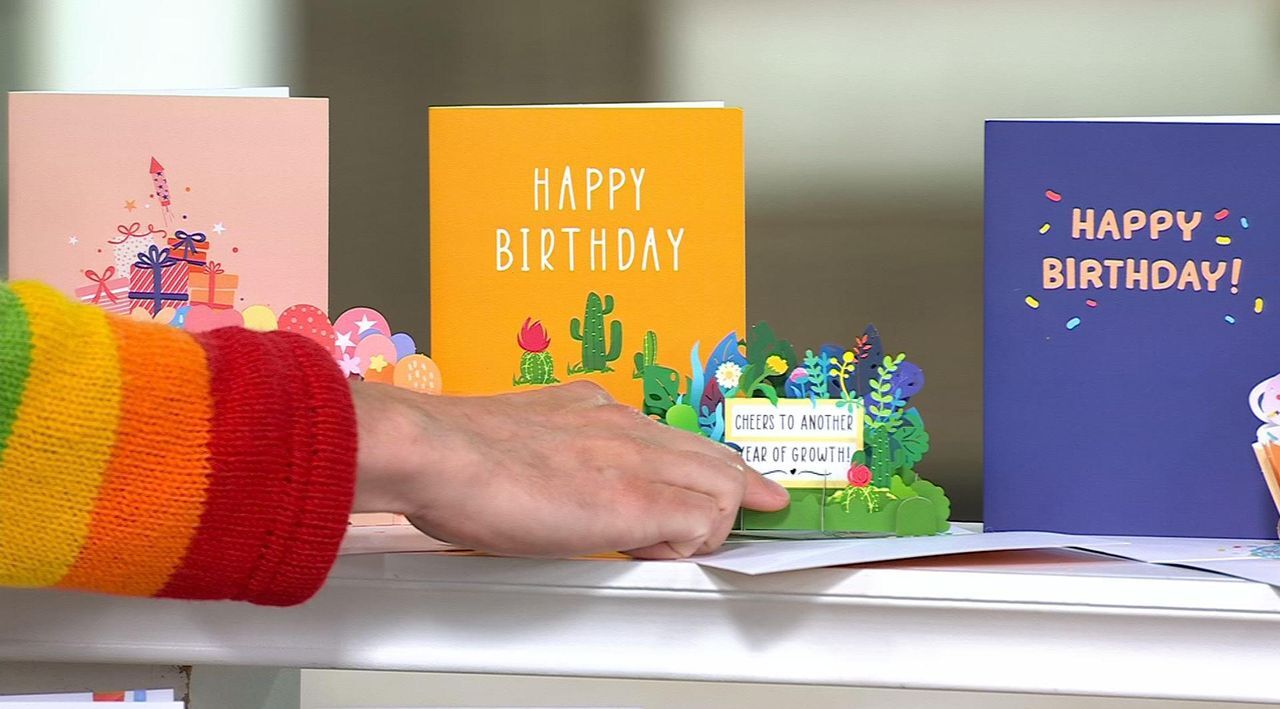 ZHAOCHENG Juego De 3 Tarjetas Emergentes 3D De Feliz Cumpleaños, Tarjetas De Felicitación 3D