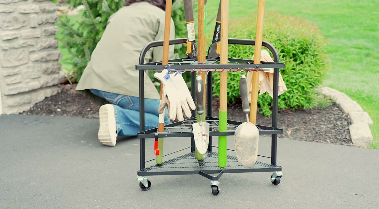 Garage21 Multipurpose Corner Garage Storage Rack w/ Wheels - QVC.com