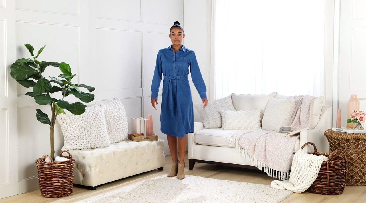 pioneer woman denim dress This New Denim Dress from The Pioneer Woman Doubles as a Tunic