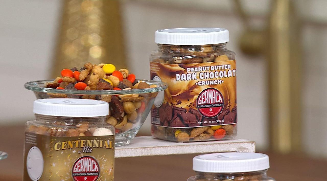 Germack (5) Jar Set Holiday Mini Nut Mixes Assortment - QVC.com
