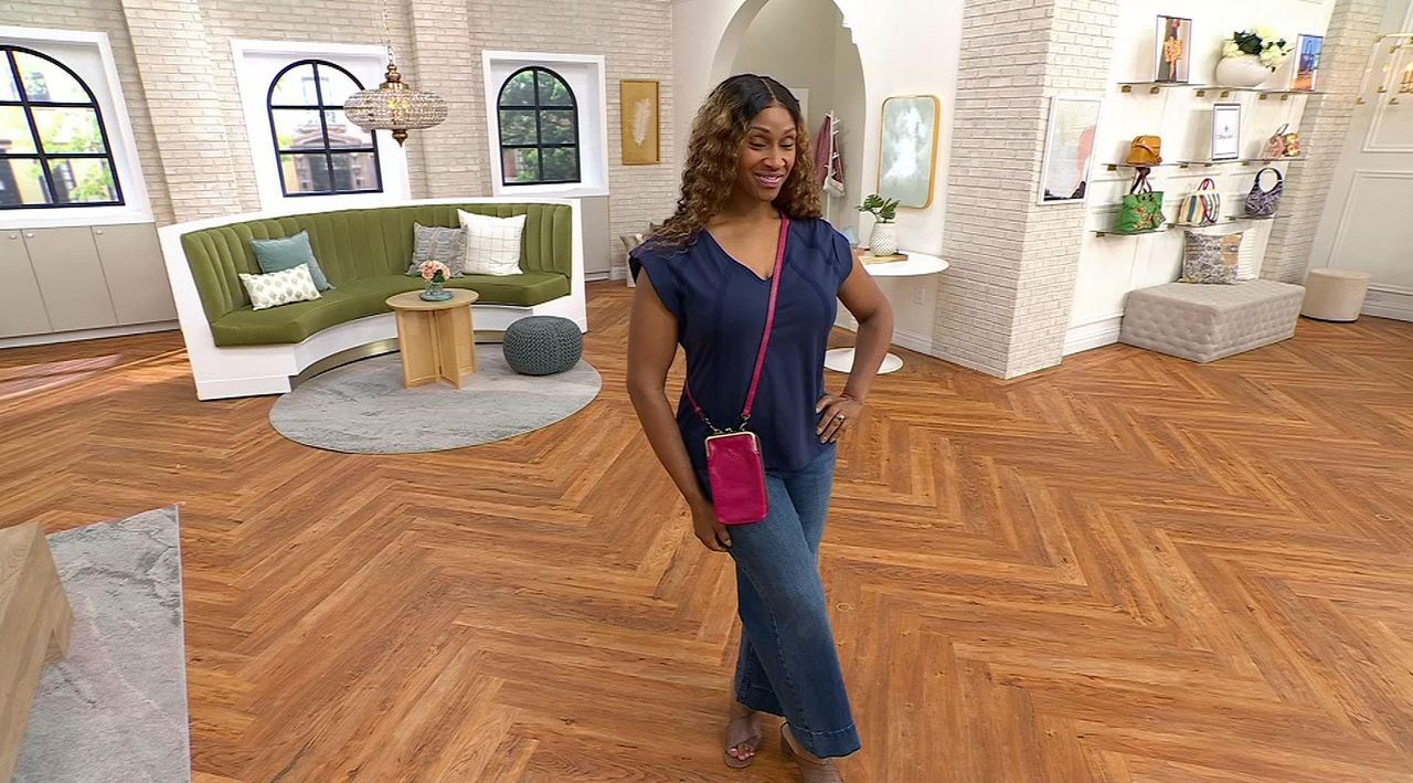 Patricia Nash Leather Pertina Frame Phone Crossbody - QVC.com