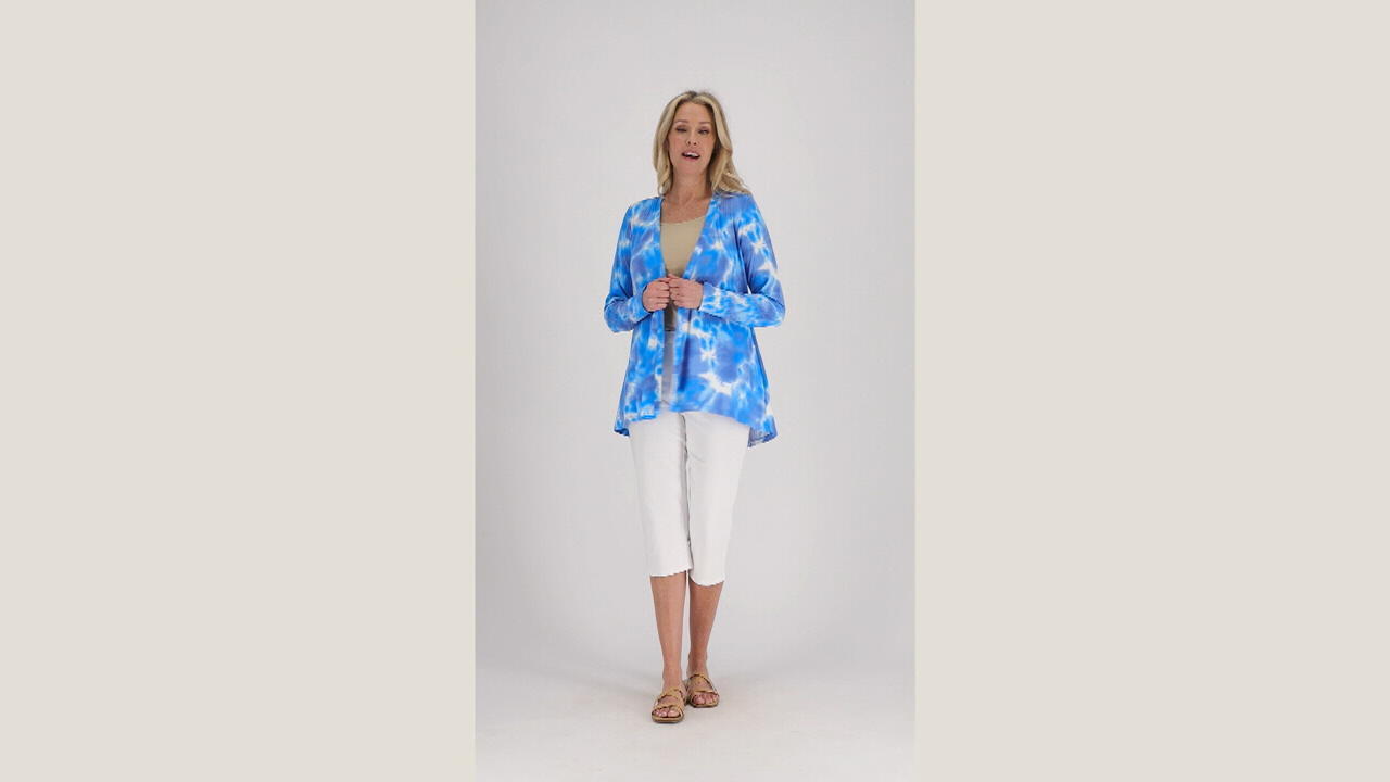 Susan Graver Regular Tie-Dye Rib Knit 