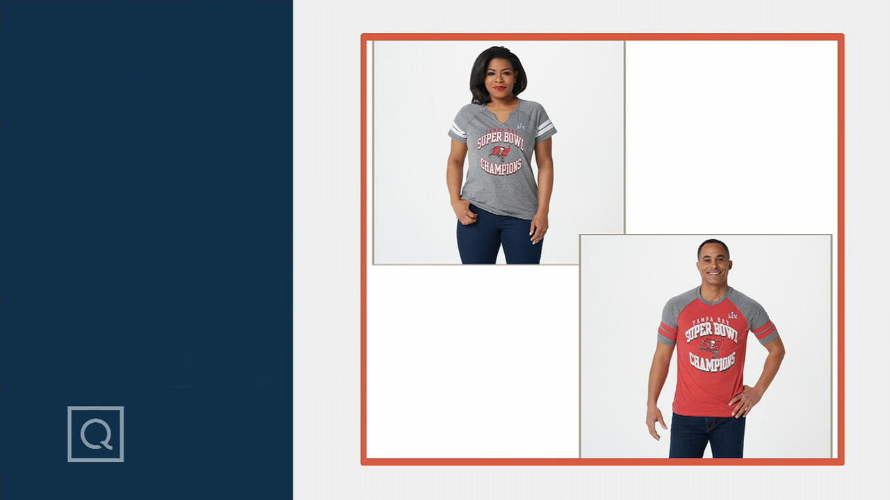 Women's Red Super Bowl LV V-Neck T-Shirt