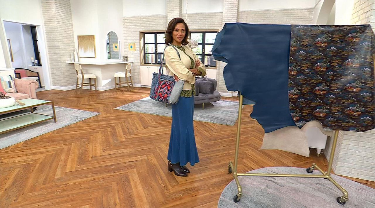 Patricia Nash Montana Collection Nevoso Denim Tote - QVC.com