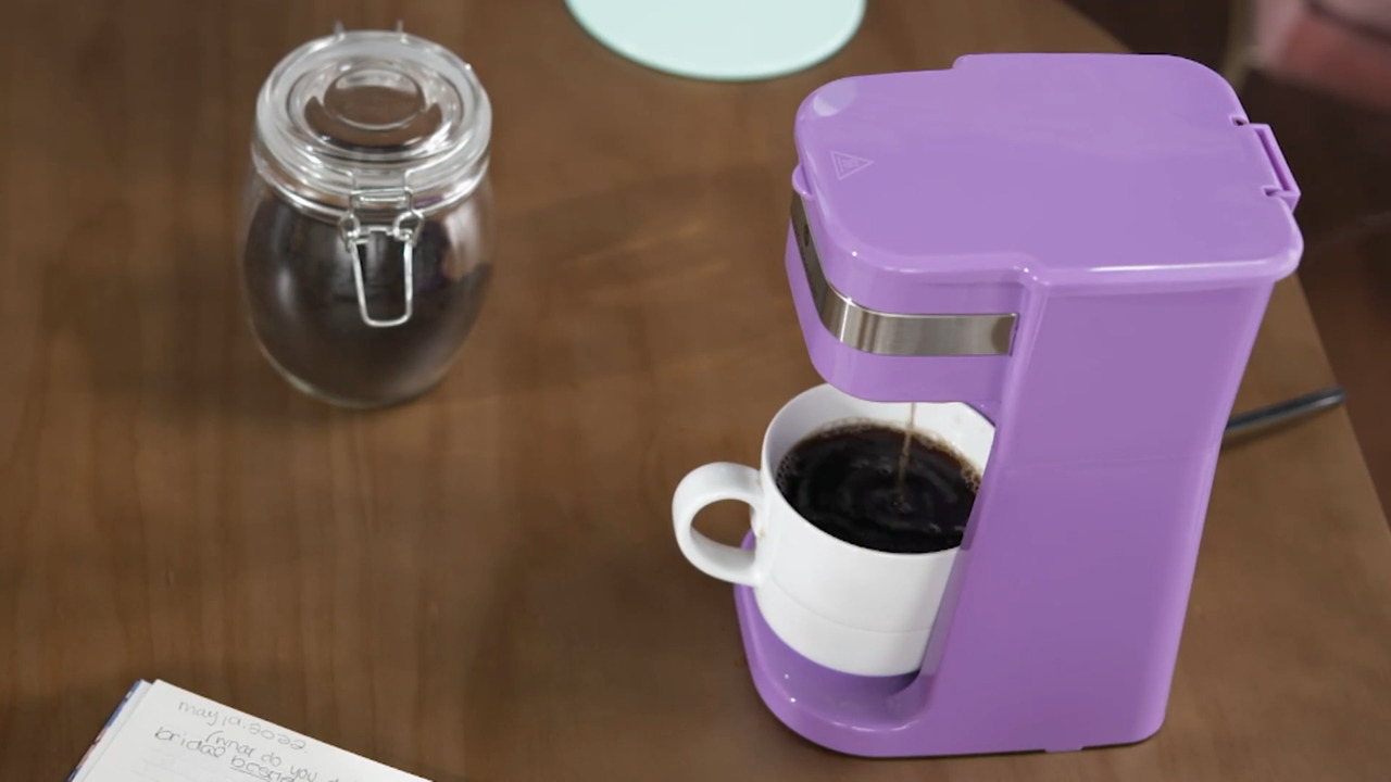 Cook's Essentials Single-Serve Coffee Maker w/ Tumbler 