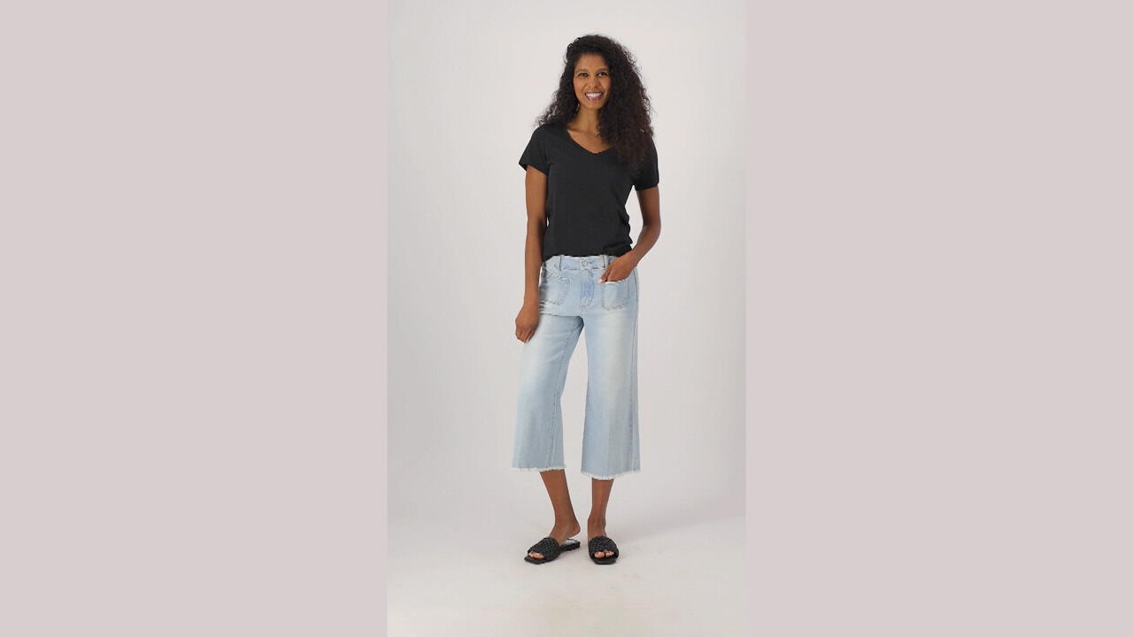 NYDJ Higher Rise Patchie Major Wide-Leg 