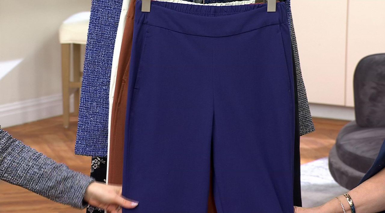 TODAYFUL【美品】MixCrochetlacePants Isaac Mizrahi Live! Petite 24/7 Stretch Full Length Pants
