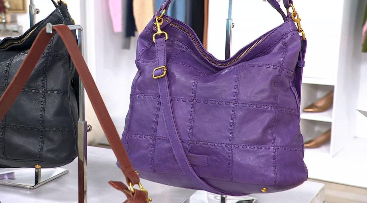 American Leather Co. Heritage Leather Zip Top Bucket Hobo