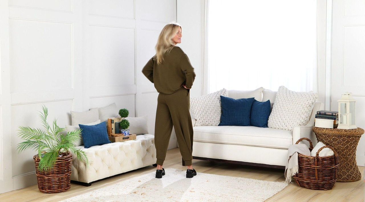 Carla Rockmore Collection Asymmetric French Terry Sweatshirt