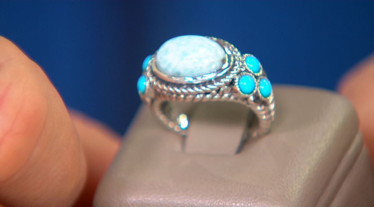 Qvc hot sale larimar rings