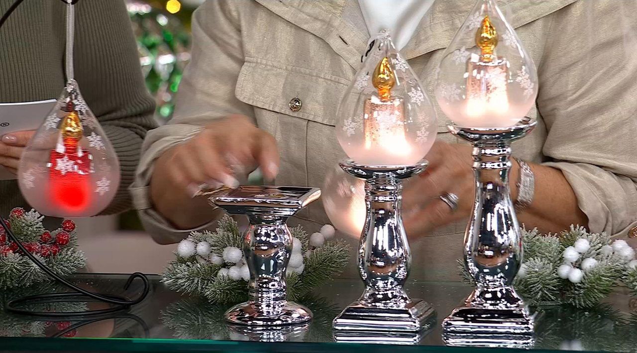Set of 3 Flippable Metallic Pedestals by Valerie - QVC.com