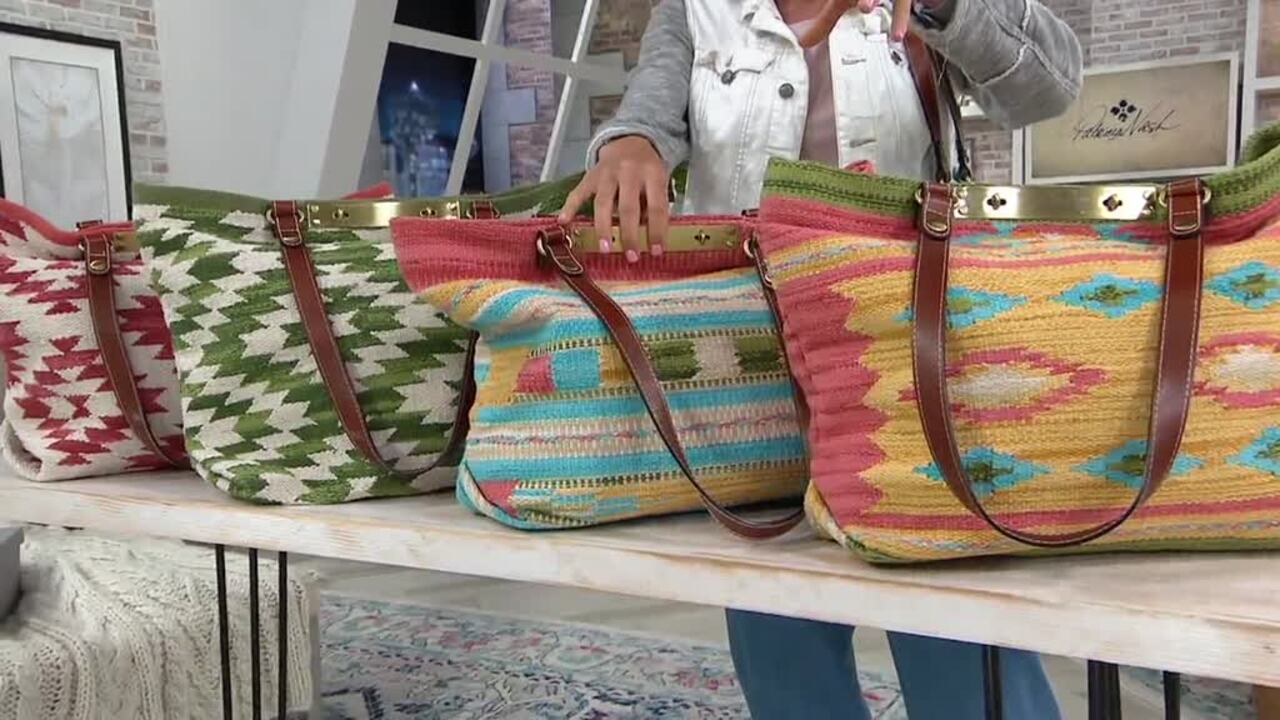 Patricia nash best sale woven chennai tote