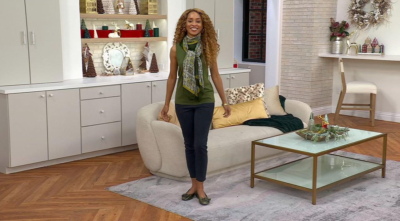 Isaac Mizrahi Live! Estate Regular Faux Suede Slim-Leg Pants - QVC.com