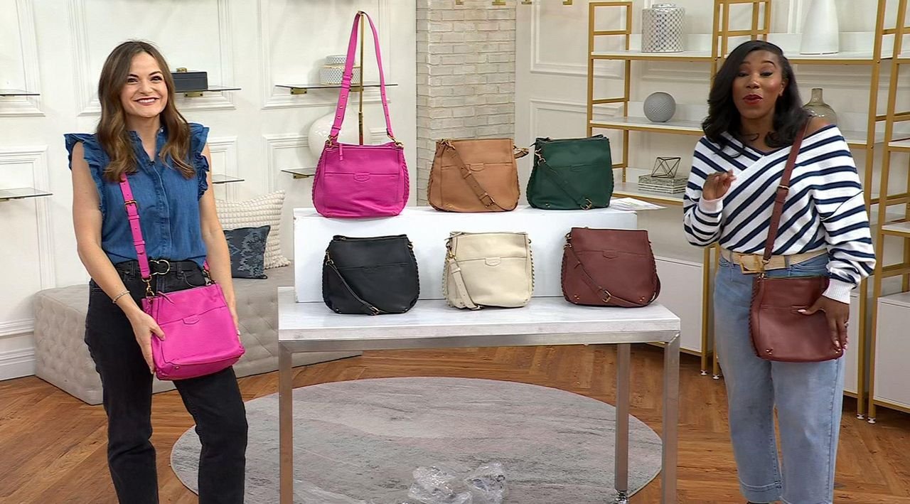 -25% off American leather tote NWT. Retail 228.00 American Leather Co. 2-in-1 Leather Bag - QVC.com main image 2