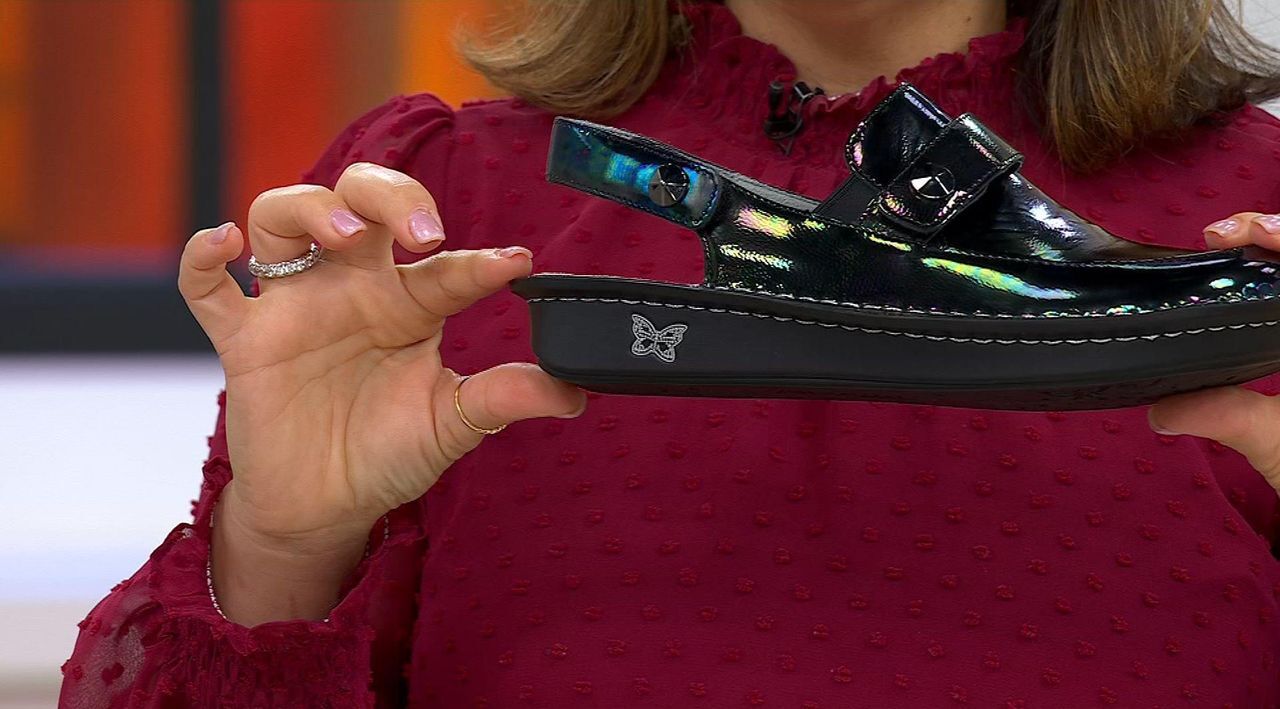 Alegria Leather Backstrap Clogs - Farah - QVC.com