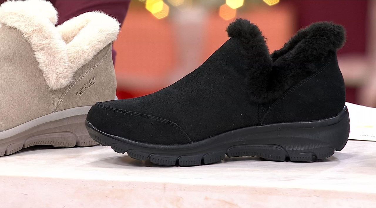 Skechers Slip-ins Easy Going Water-Repellent Cozy Lined Boot - QVC.com