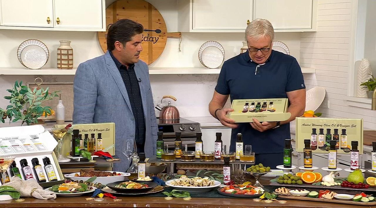 SH11/9Liokareas 5-Btl Gift Set Cold Fused Olive Oils & Vinegars
