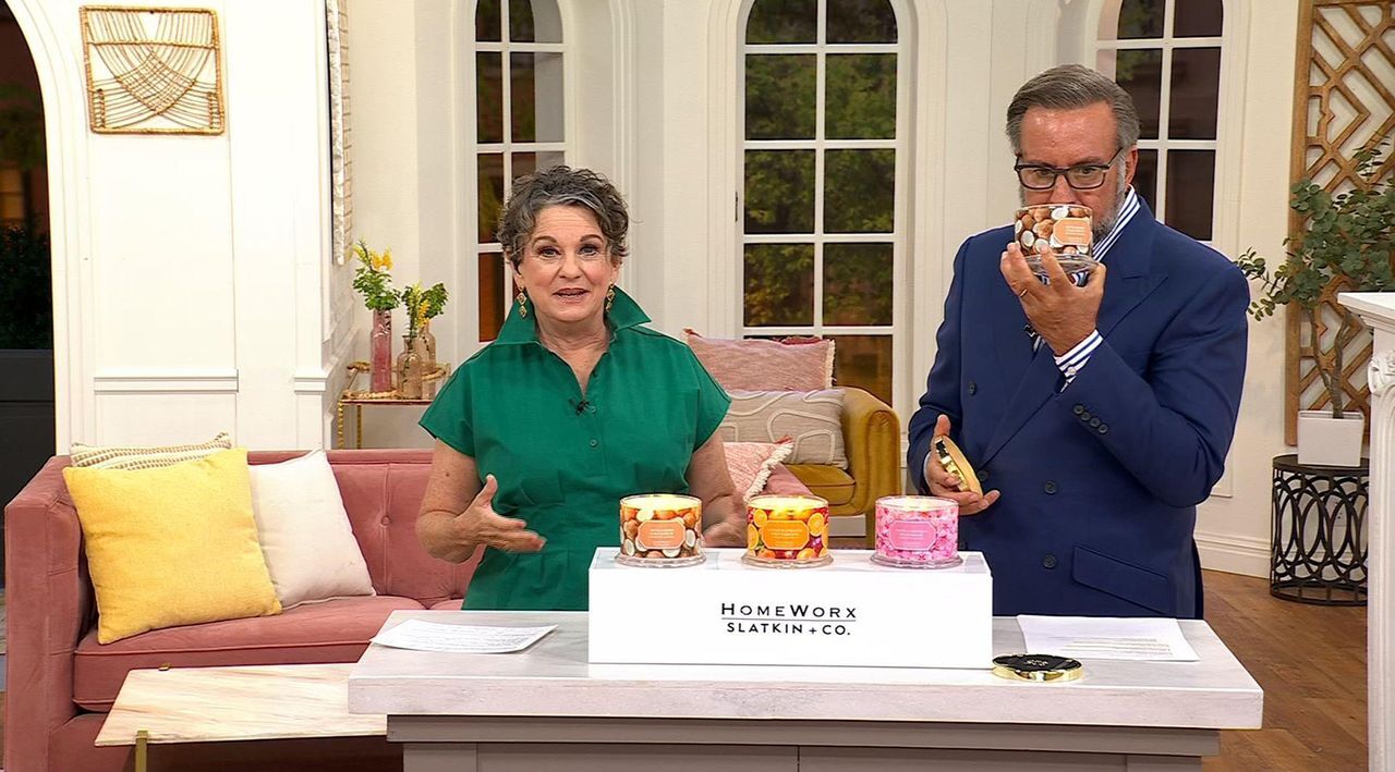HomeWorx by Slatkin + Co. S/3 14oz Springtime Treats Candles - QVC.com