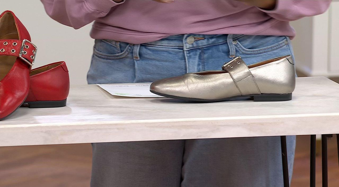 Miz Mooz Leather Mary Jane Flats - Zephyr - QVC.com