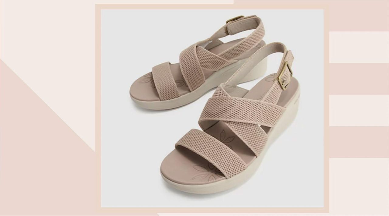 Skechers Pier-Lite Vegan Washable Sling- Back Wedges - Night Owl