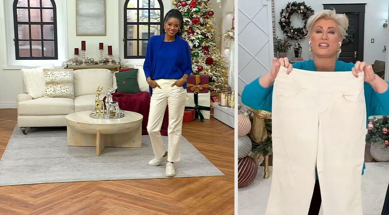 Belle by Kim Gravel TripleLuxe Denim Pull On Carpenter Jean - QVC.com