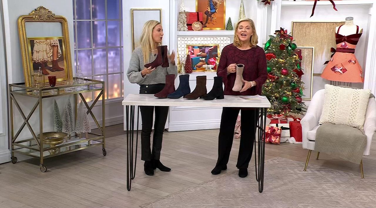 Gentle Souls by Kenneth Cole Suede Ankle Boots - Emily - QVC.com