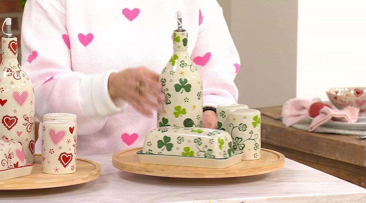 Temp-tations Seasonal 4-Piece Lazy Susan Completer Set - QVC.com