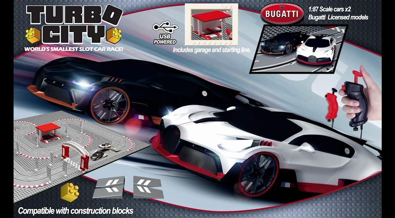 Jupiter Creations Turbo City Small Track Bugatti - QVC.com