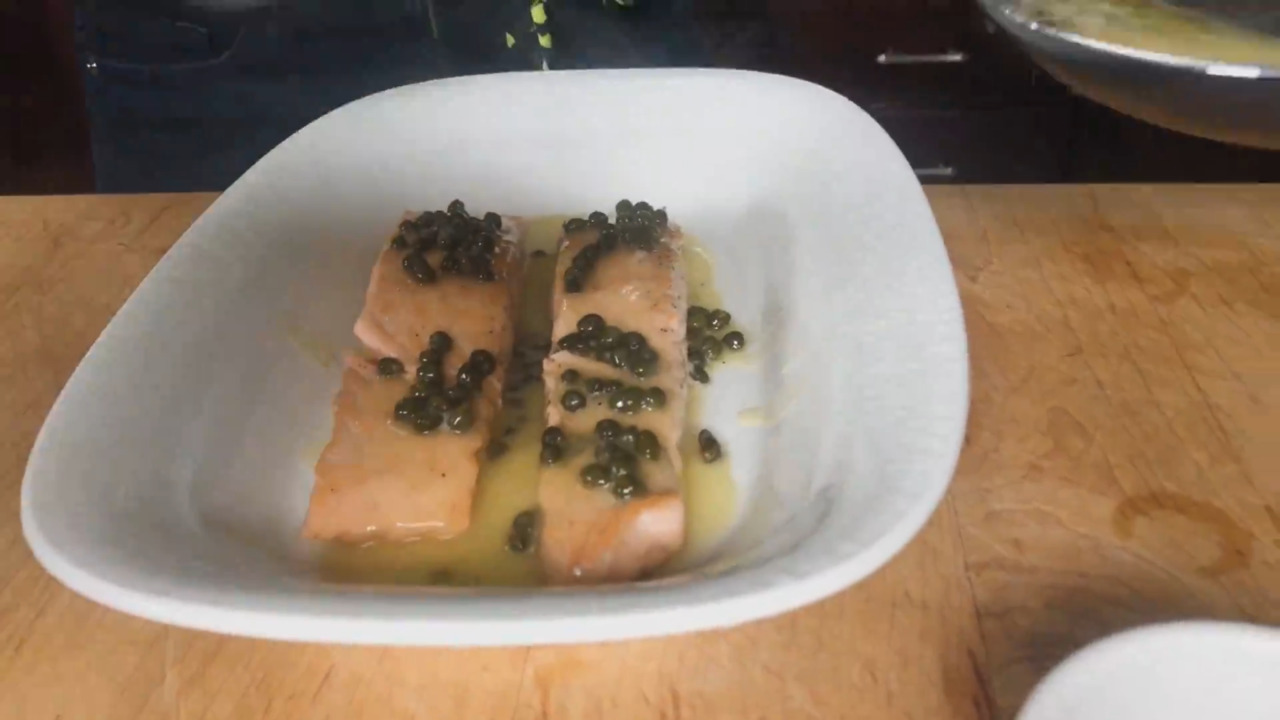 Lemon Beurre Blanc Sauteed Salmon