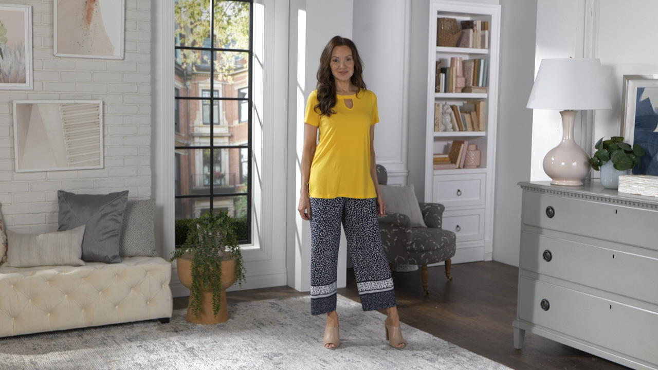 Qvc susan graver 2025 liquid knit crop pants