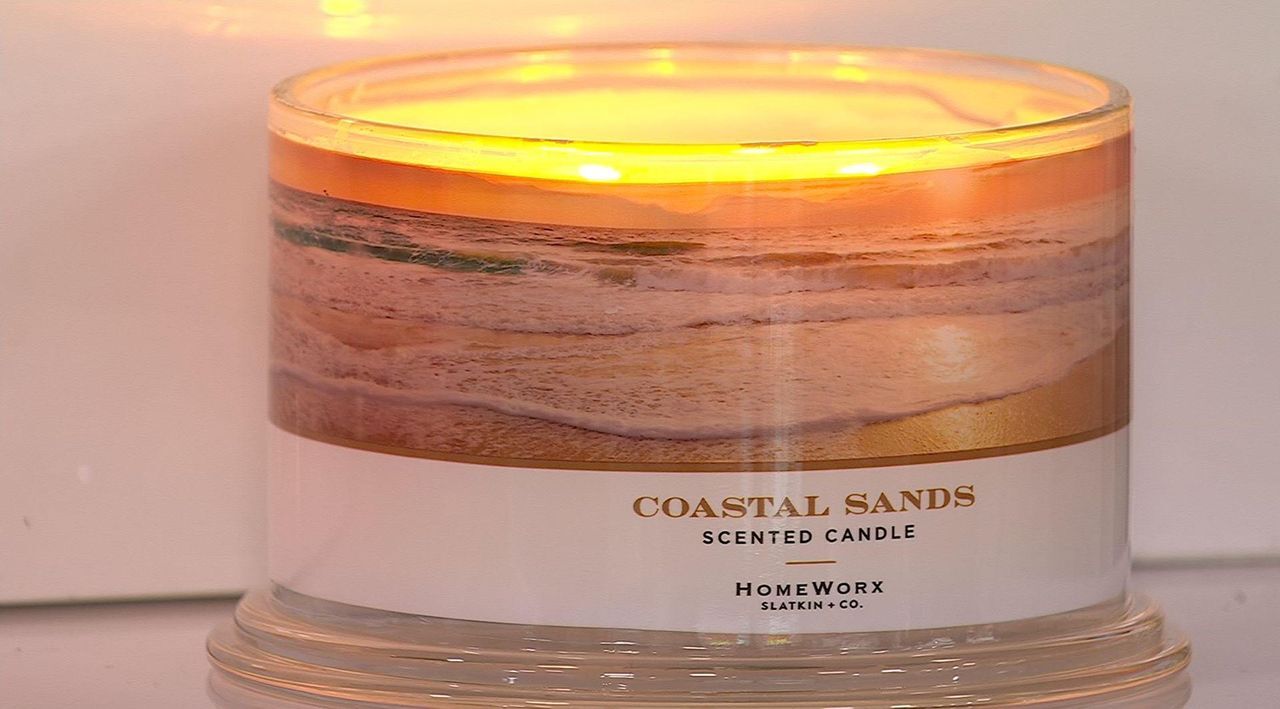 HomeWorx by Slatkin + Co. S/2 18oz Coastal Sands Candles - QVC.com