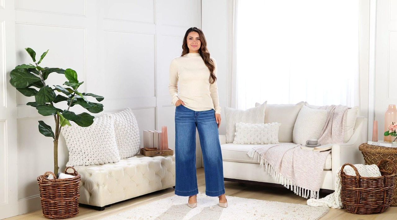 Studio Park x Amy Stran Regular Dart Wide Leg Ankle Jean