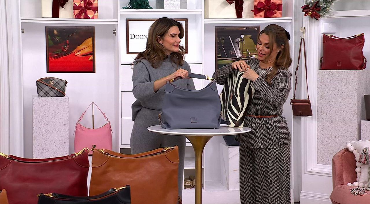 Dooney & Bourke Archive Florentine Leather Medium Sac - QVC.com