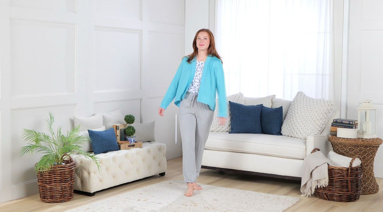 MUK LUKS Butterknit Short Cardigan - QVC.com