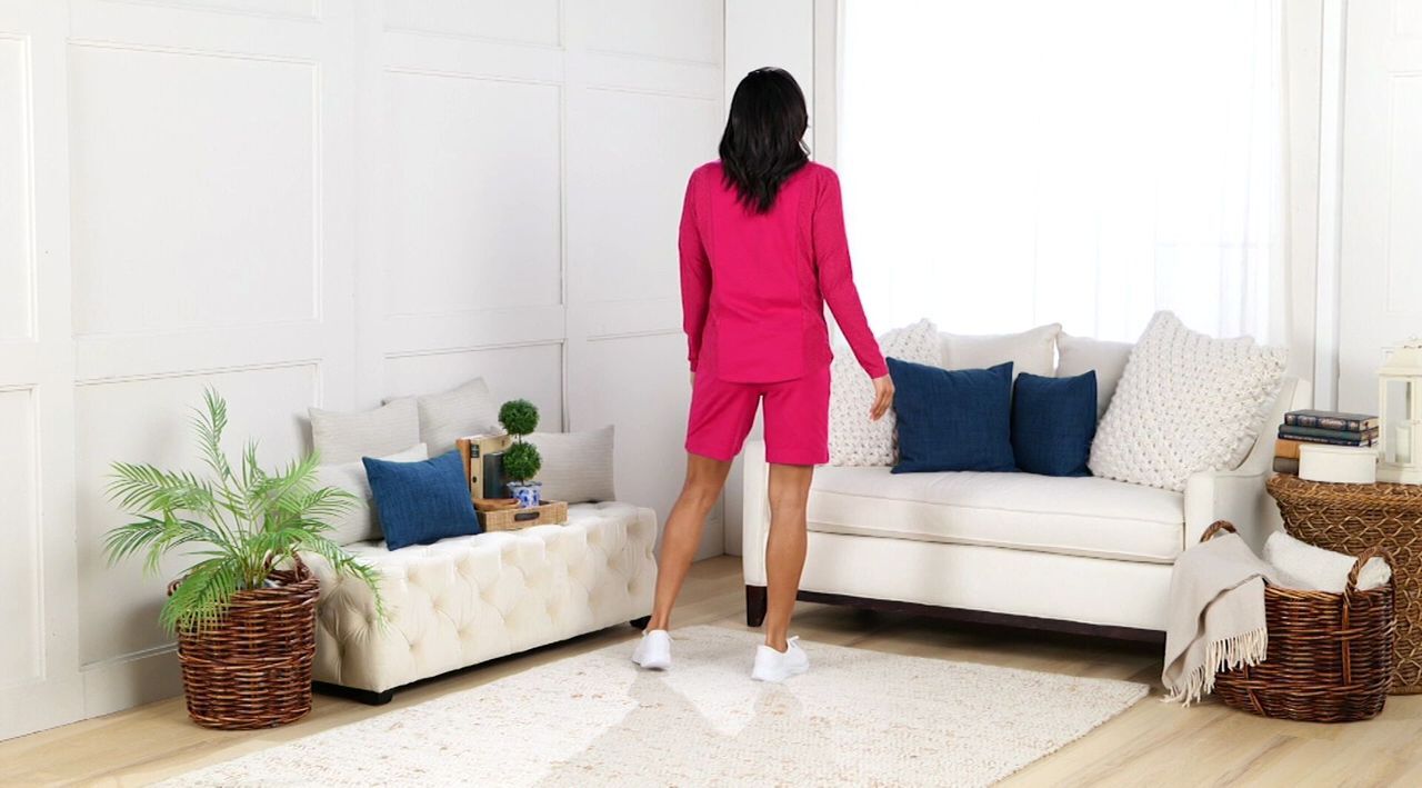 Sport Savvy Long-Sleeve Eyelet Mock-Neck Jacket - QVC.com
