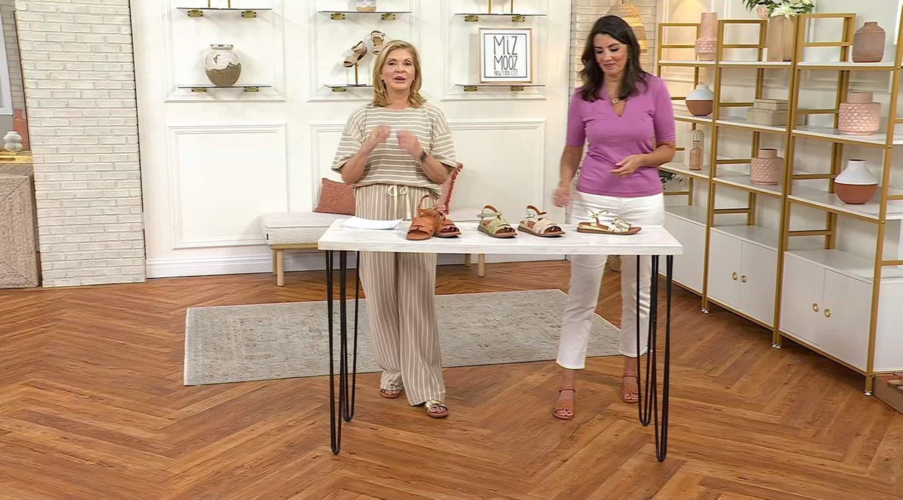 Miz Mooz Leather Adjustable Sandals - Hattie - QVC.com