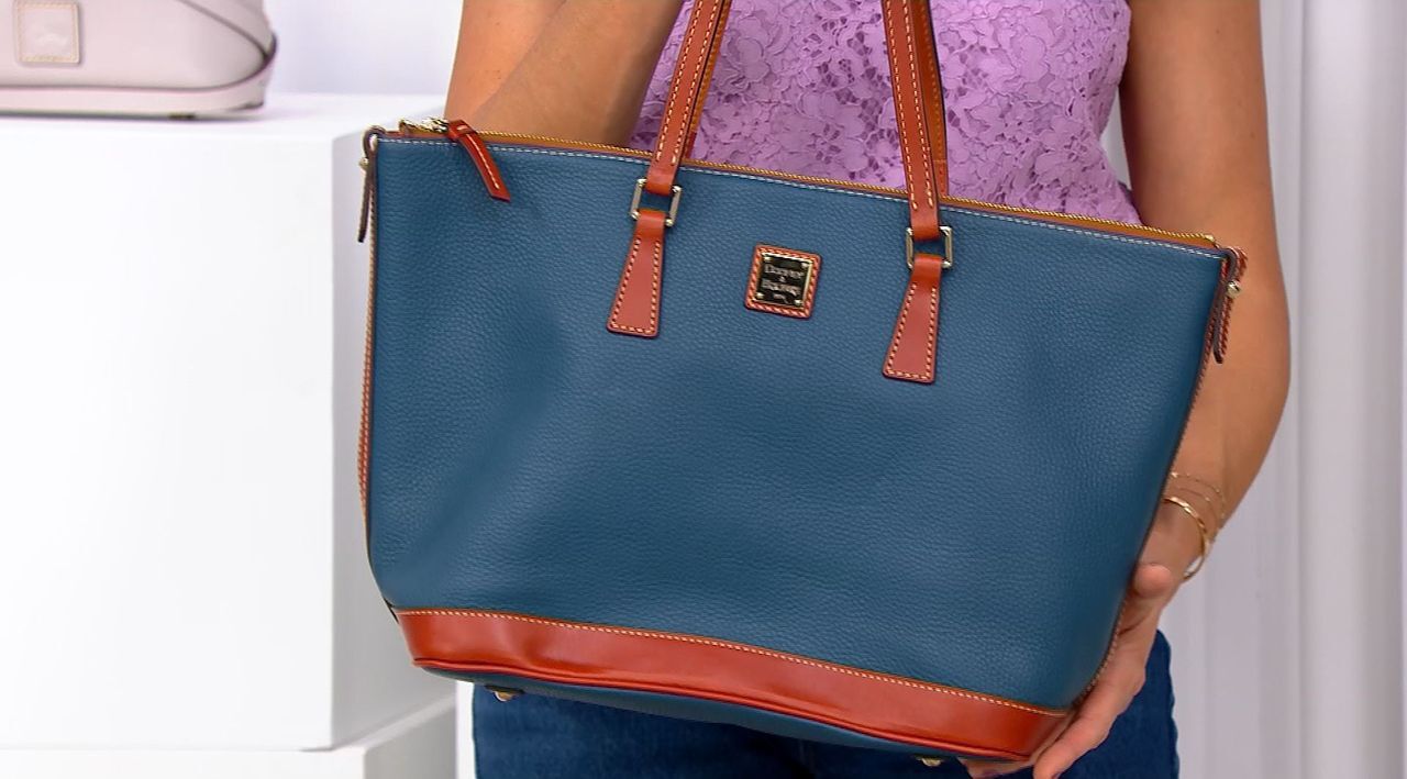 Dooney & Bourke Pebble Leather Tote - QVC.com